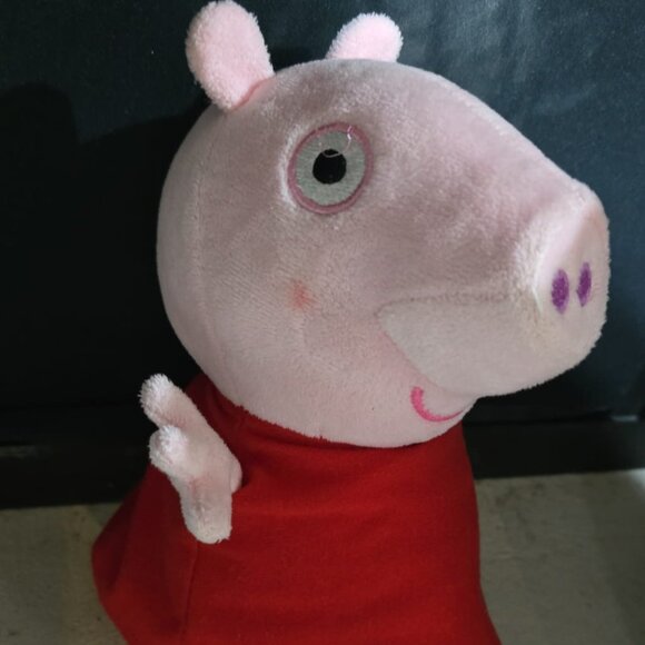 Peppa Pig Red Dress Soft Plush Toddler Children Animal Cartoon 10 Inch Toy - Picture 2 of 2